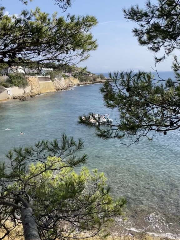 View from terrace having lunch or working from home