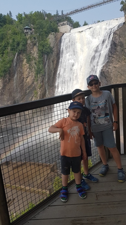 Antonin, Baptiste and Maxime near Quebec, summer 2019