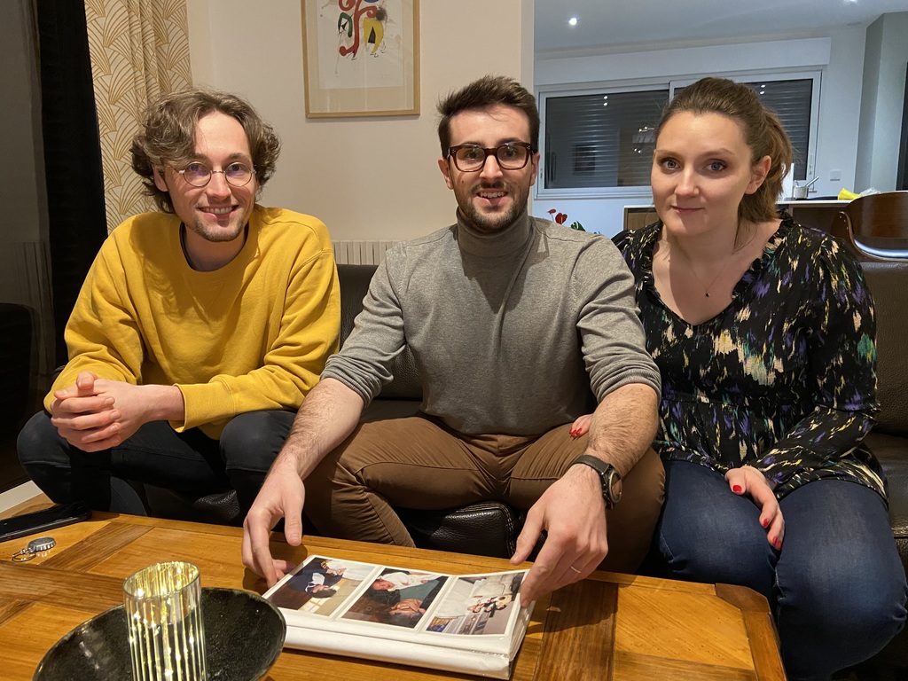 Mario, Hugo et sa conjointe Pauline