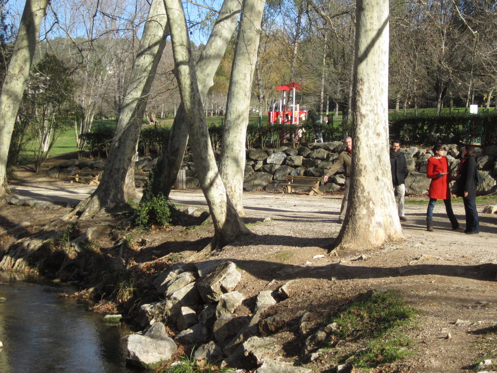 Philippe and family in "le parc de la torse" near the house