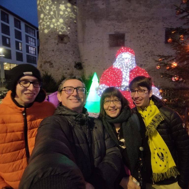 We travel only with our youngest boy or both . The eldest son is now a student . 