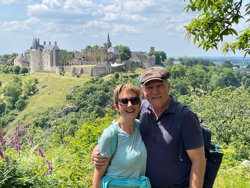 Susan & Patrice in St Suzanne, Mayenne