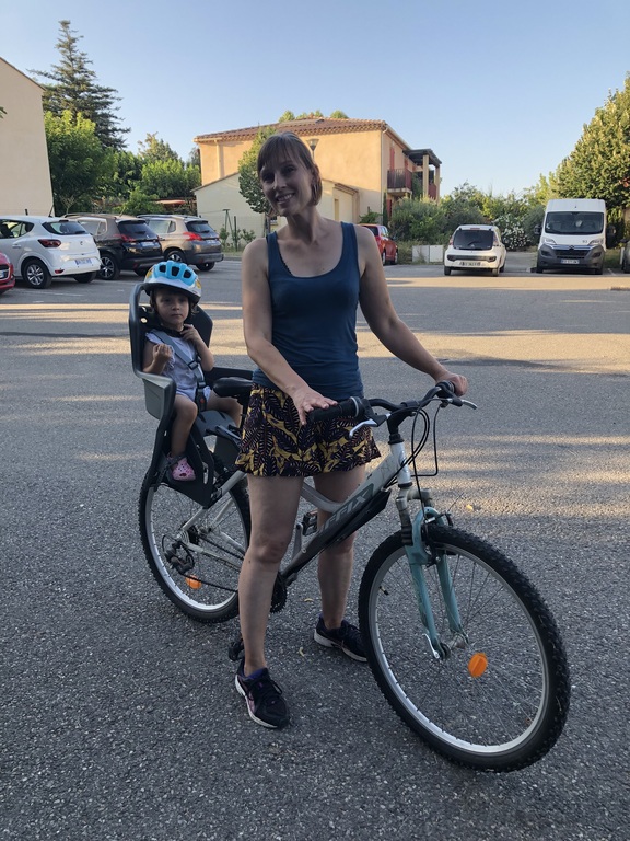 Bike with baby seat (9 kg to max 20kg)