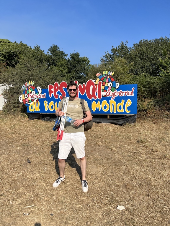 Olivier in a music Festival in Brittany
