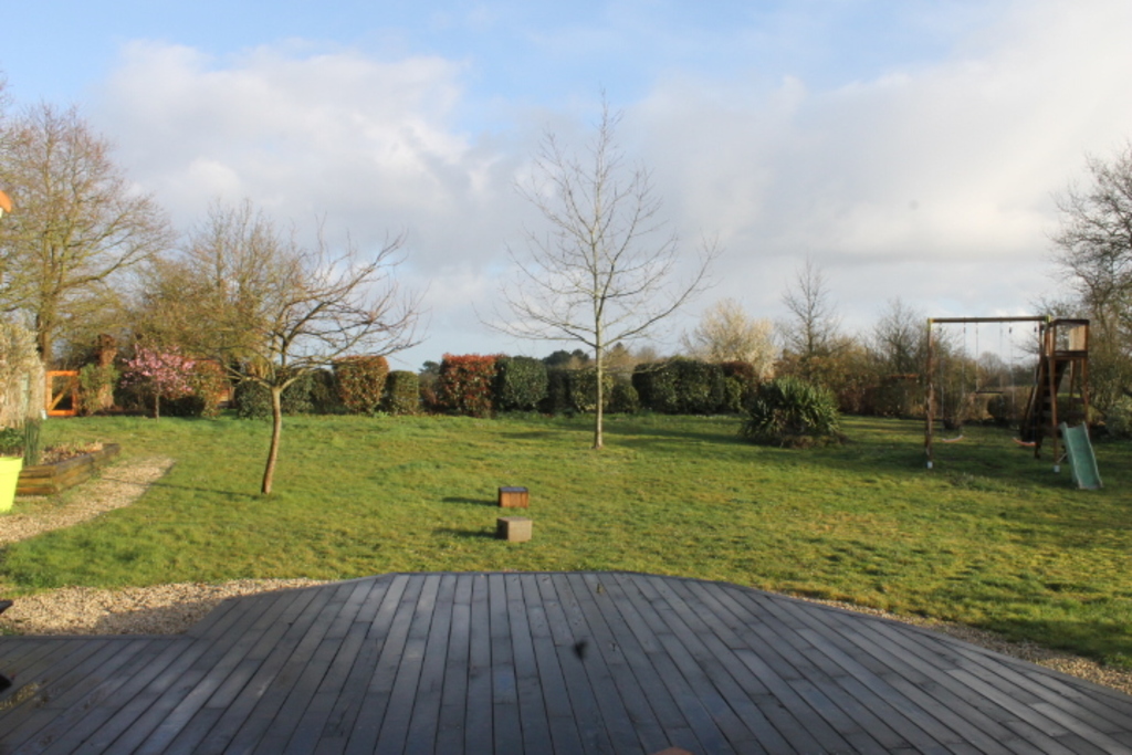 North side terrace and the garden, our summer living place...