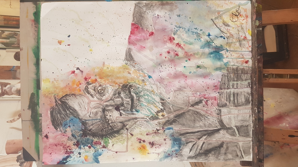 j adore peindre je prends des cours et j aime l ambiance de notre atelier parfois nous allons au resto ensemble