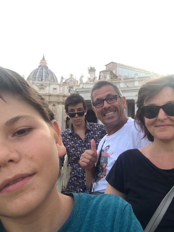 Laure, Bruno, Max and Joan in Italy !