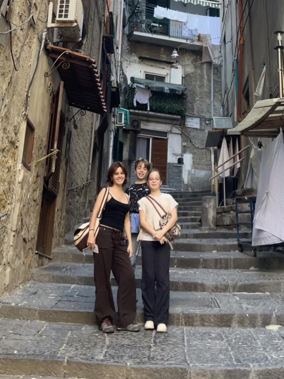 Mes enfants à Naples en octobre 2024