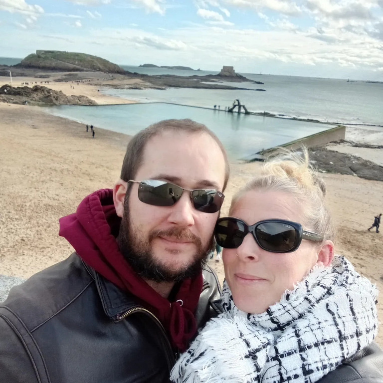 The two of us in the beautiful city of Saint-Malo