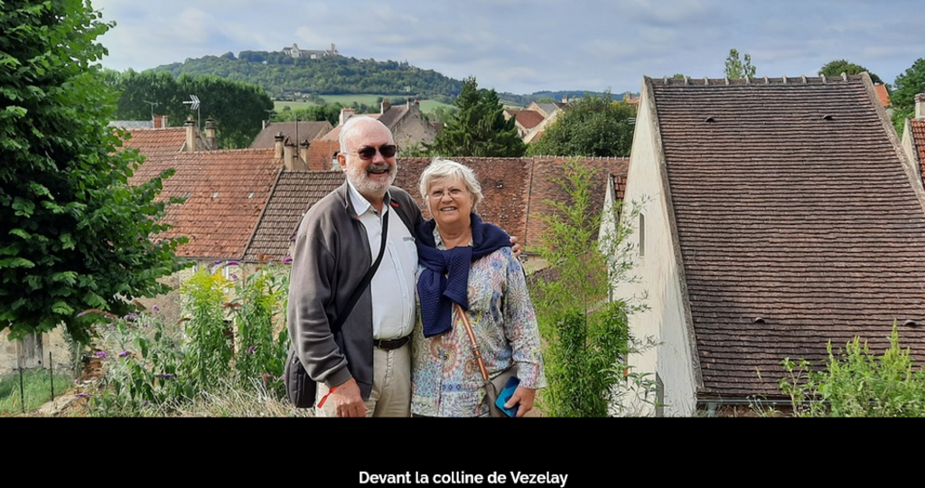 In front office Vezelay, "La Colline Eternelle", magnificent basilique 