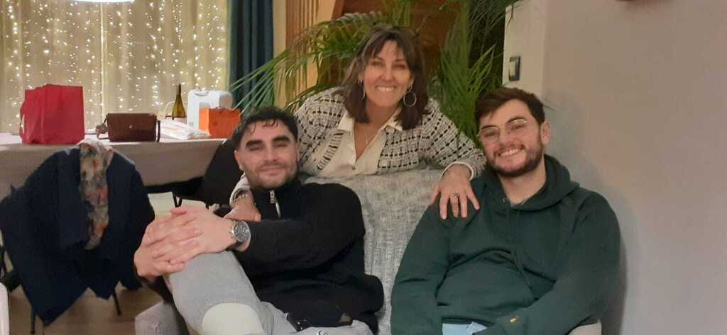 Quentin, Paul et moi à la maison