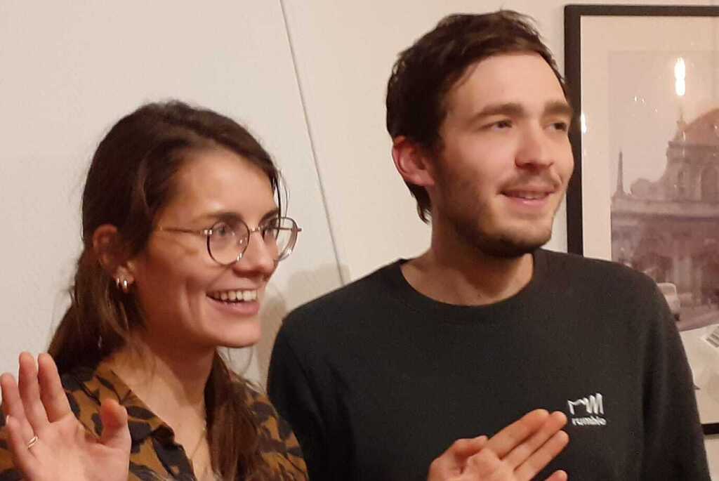 Our son Sebastien and Audrey 