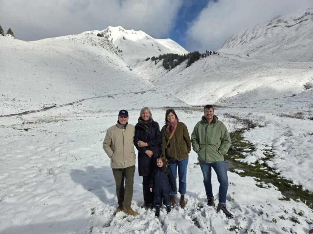 En famille à Bise