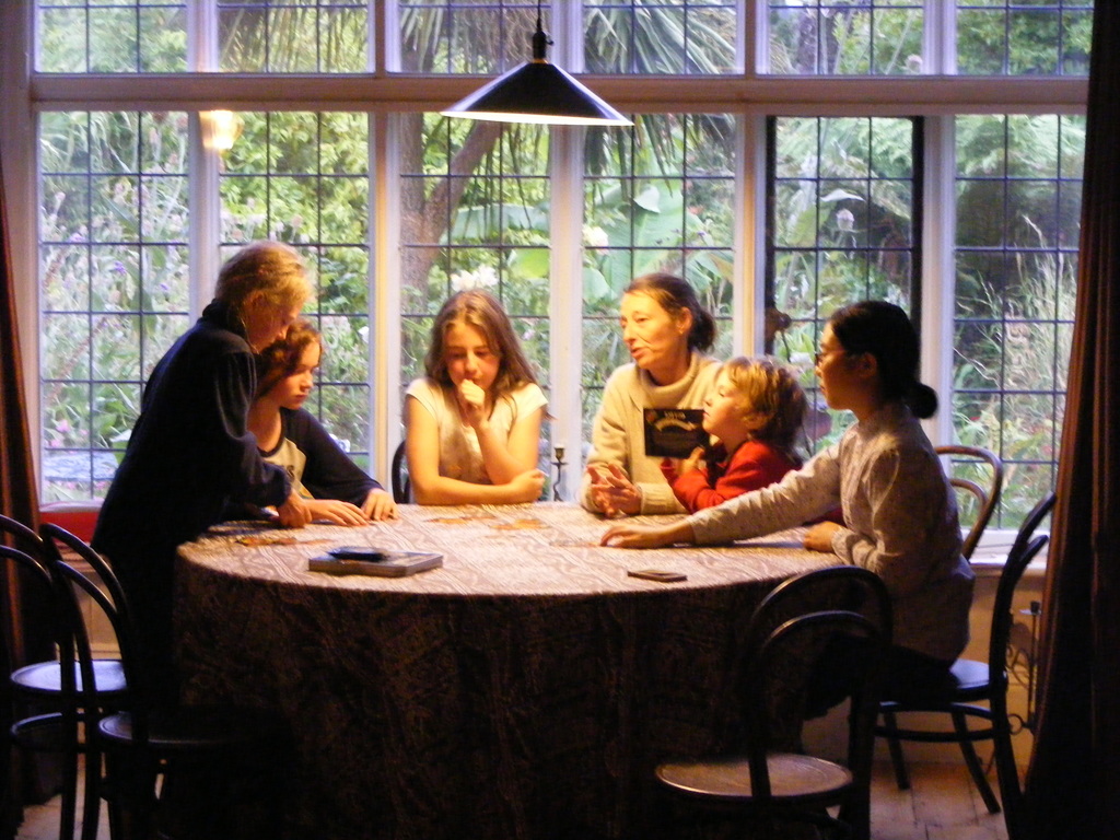 A board game in the sitting room