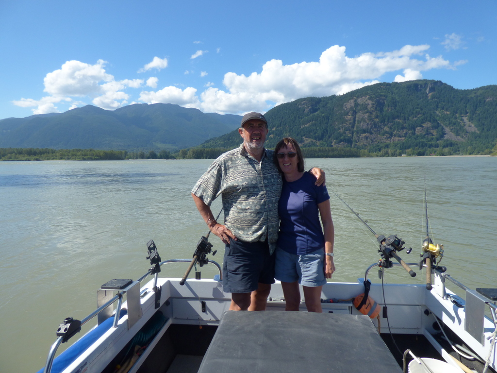 Peter and Jane fishing in Canada