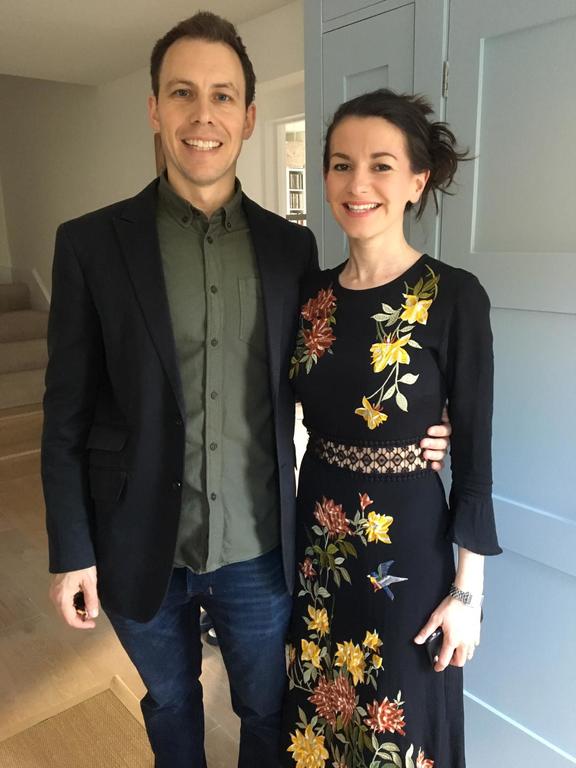 In our hall - about to go out for an anniversary dinner :)