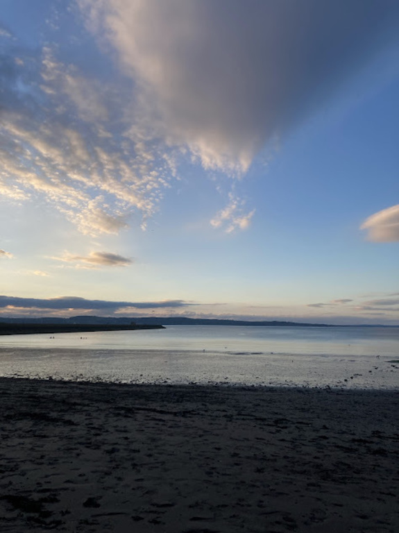 A Summer evening a Wardie Bay, a small beach 30 mins walk from us