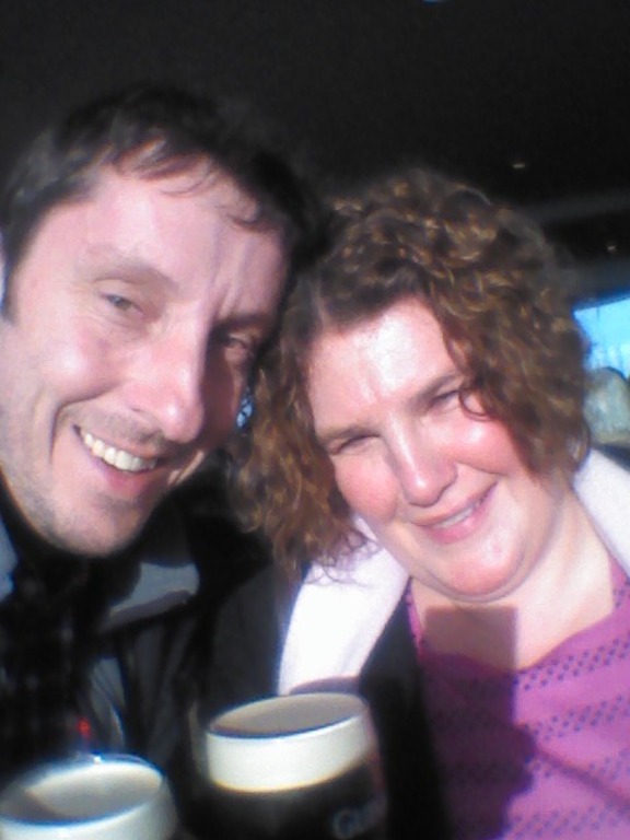 Beverley and Chris at the Guinness factory Dublin