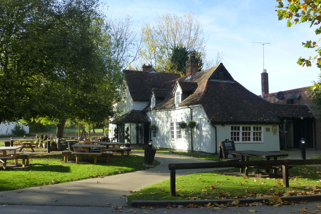 The Harvest Moon pub at the end of our road