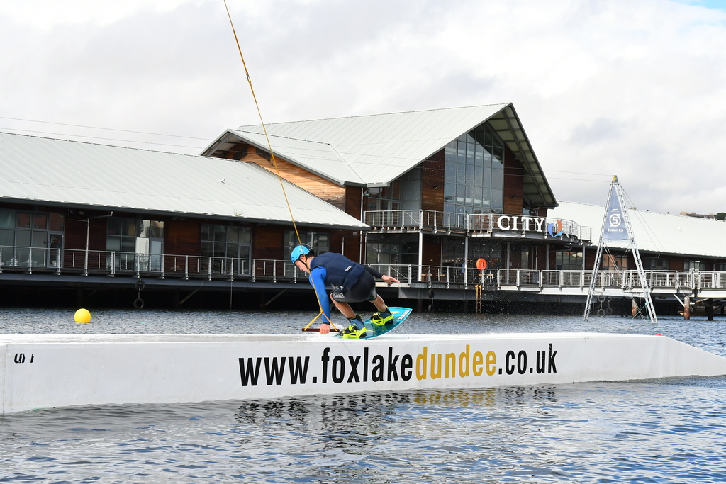 Wakeboarding and aqua-assault course in the city centre