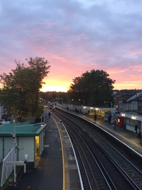 Sunrise at West Norwood Station