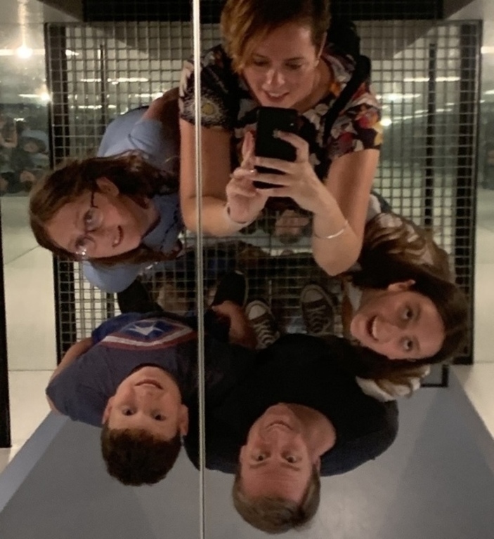 le Maréchal family in the art gallery in Aarhus, Denmark - summer 2019