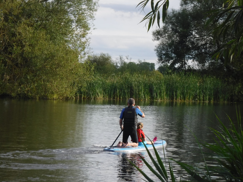 On the river near our house