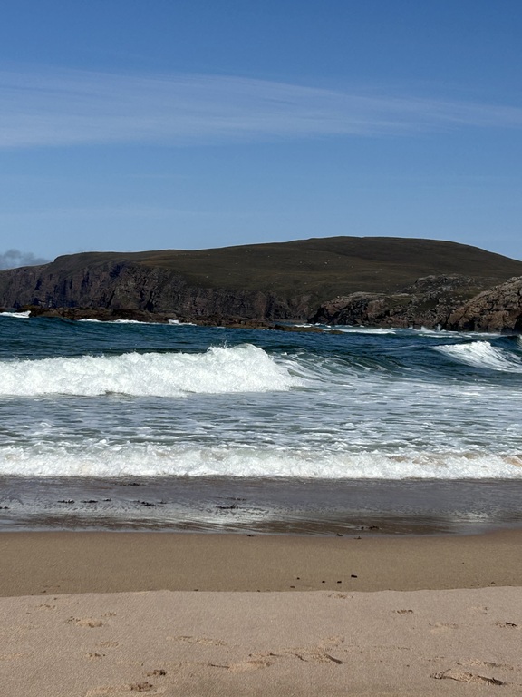 Beach on the west coast of Scotland, Sandwood Bay.  This is typical of our many clean beaches.
