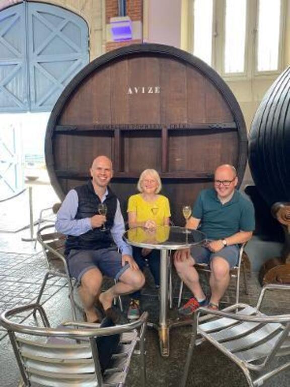 Champagne tasting, Pommery, France