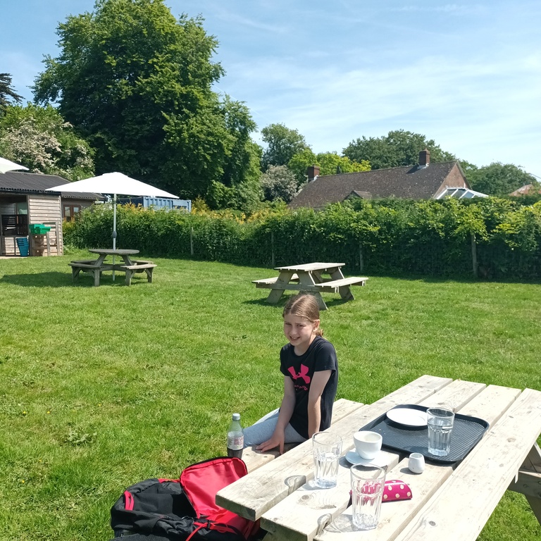 Beachcroft farm shop and tea barn - 2 miles off road cycle from our house