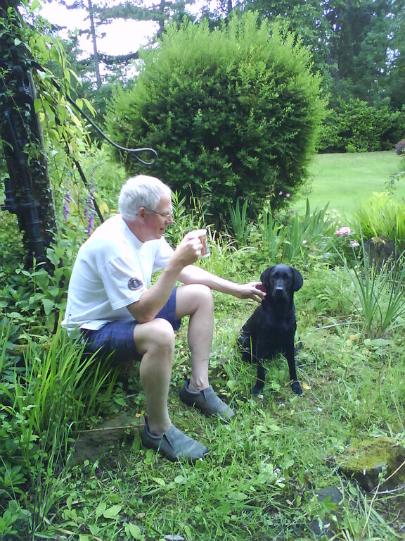 Chris in the garden at 5 WLRd