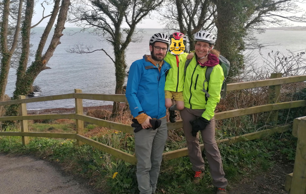 On a traffic-free bike route between Belfast and Bangor