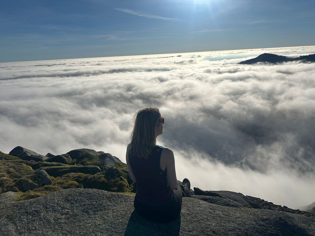 Goatfell in October - above the clouds 