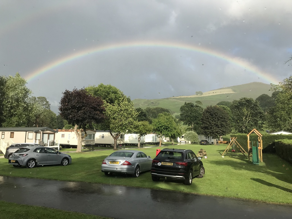 Caravan site view
