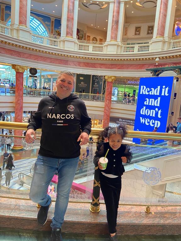 Day out at Trafford Centre, Manchester, England 