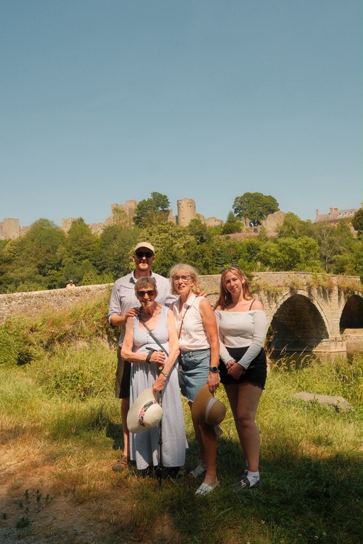 Ludlow castle by the river 