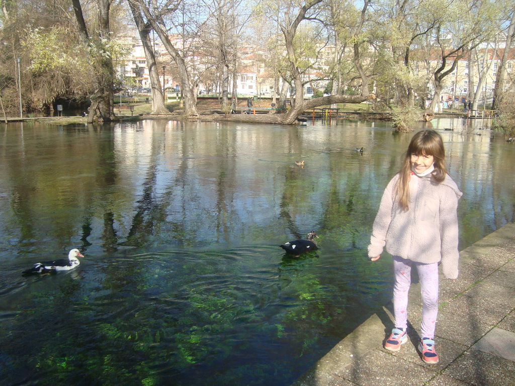 grandaughter  by Drama's town spring waters