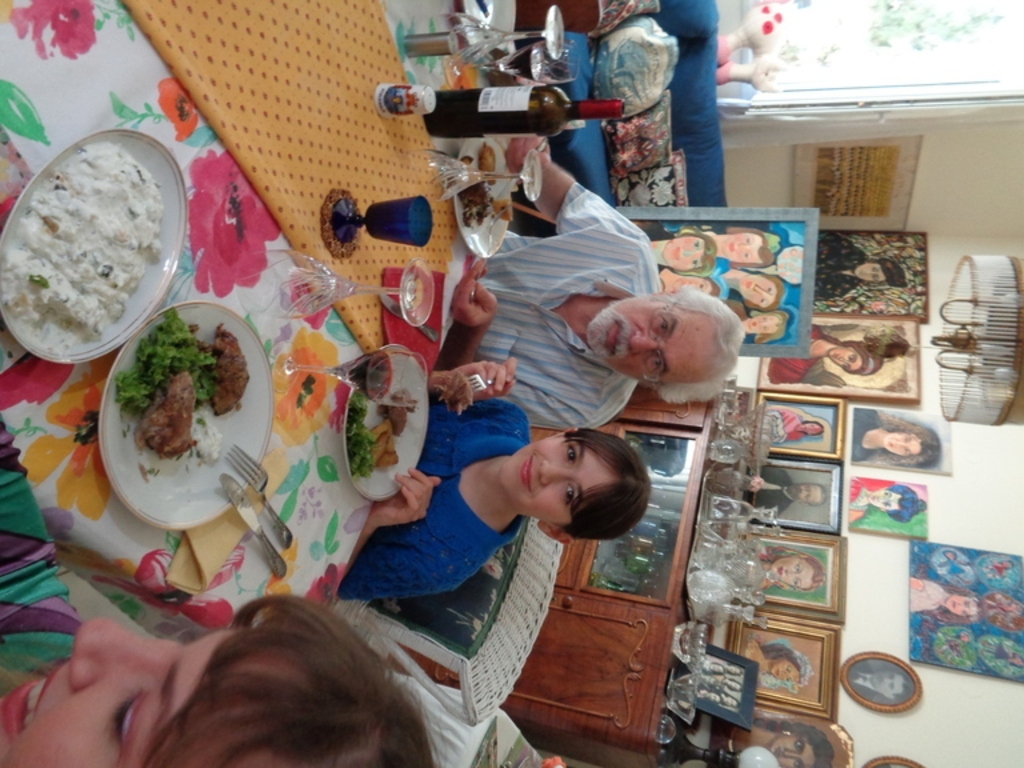 celebration at home-grandpa and penelope....second floor