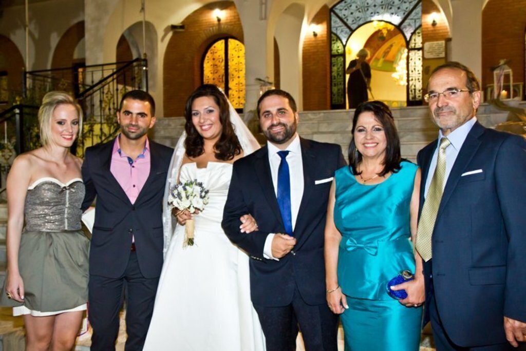 with our sons and wives