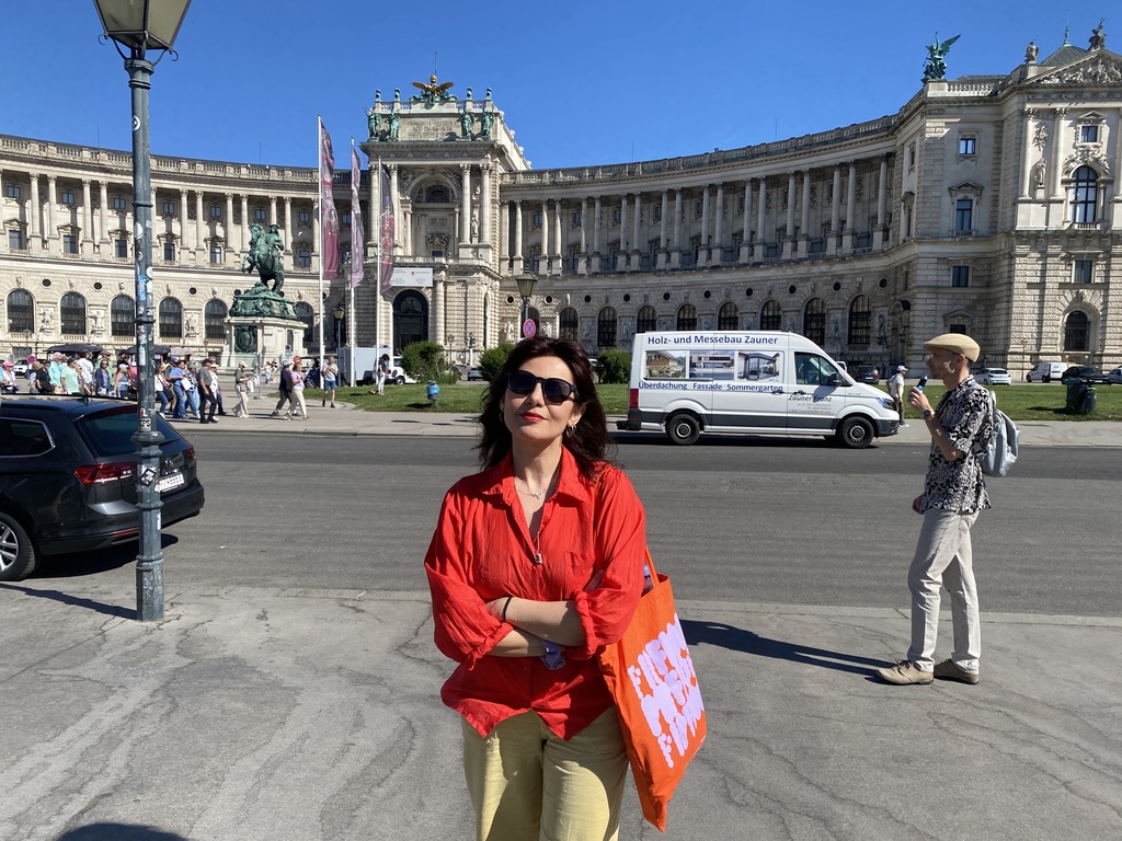 This is me during a trip to Vienna. 
