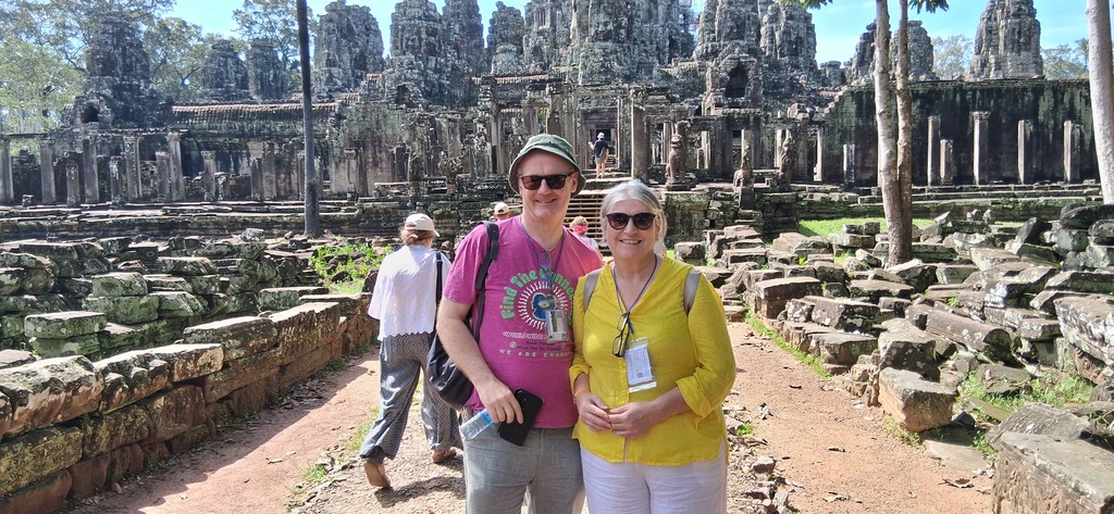 Dominic and Elizabeth in Cambodia  Oct. '25
