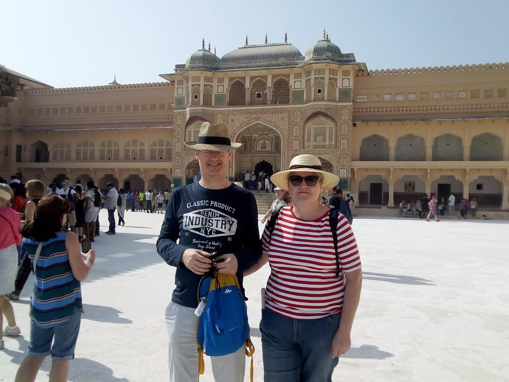 Dominic & Elizabeth (on a holiday to India)