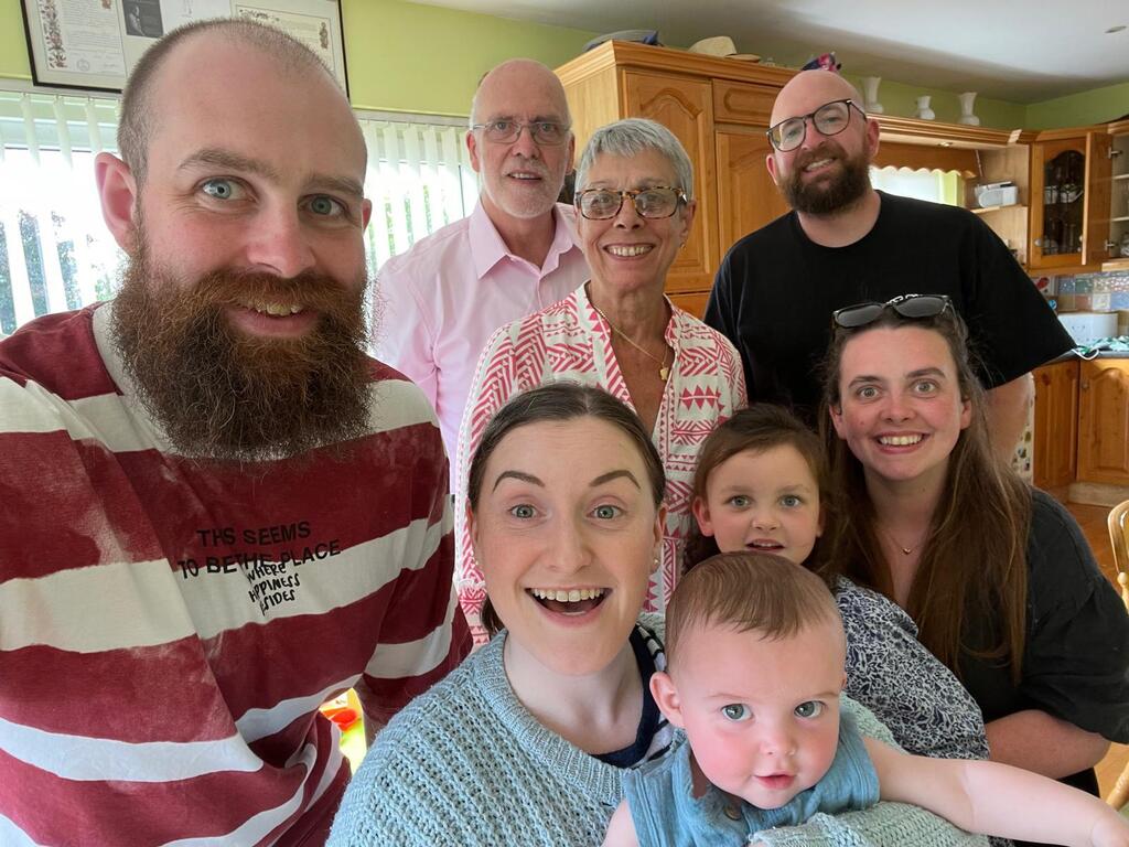 2024 Our extended family now with our two grandchildren