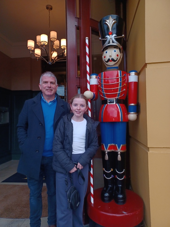 Sean and Valerie in festive mood