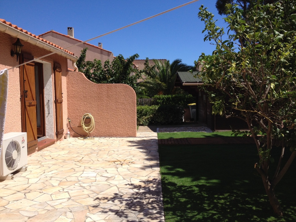 Back garden patio area