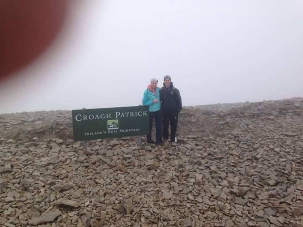 Eim & I on top of Croagh Patrick