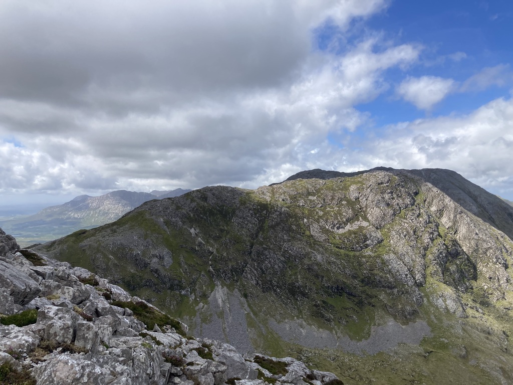 In the Maumturks in July.