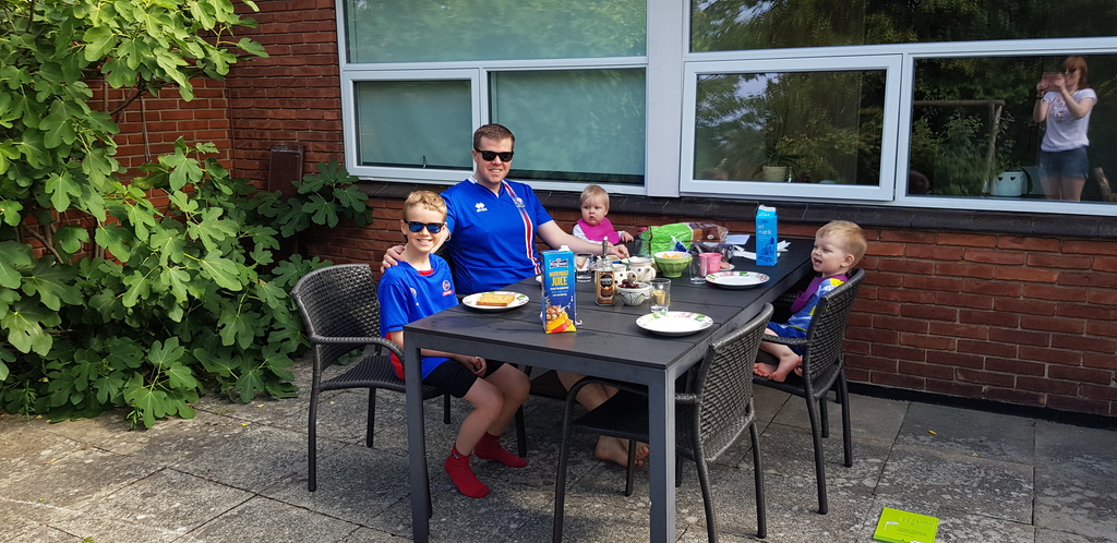 The family in Bornholm, summer of 2018