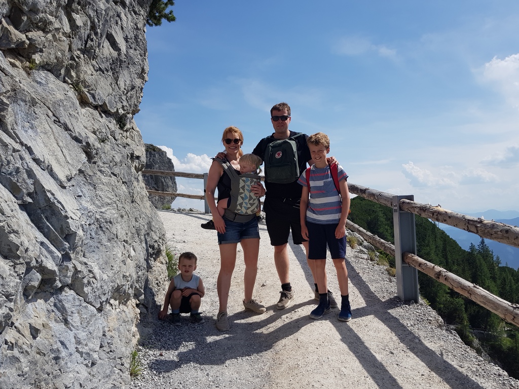 The family in Werfen in Austria, summer of 2019