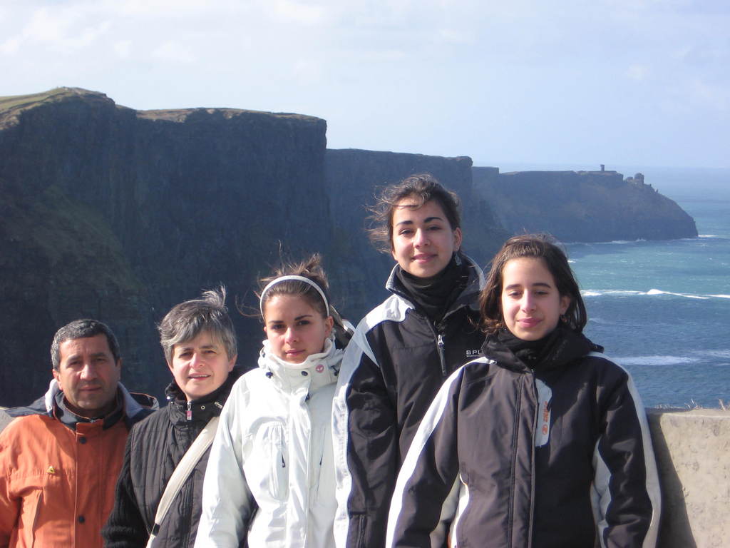 Our family during a swap in Ireland